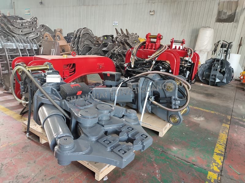 concrete double cylinder crusher JSD300 for 30-38ton excavator