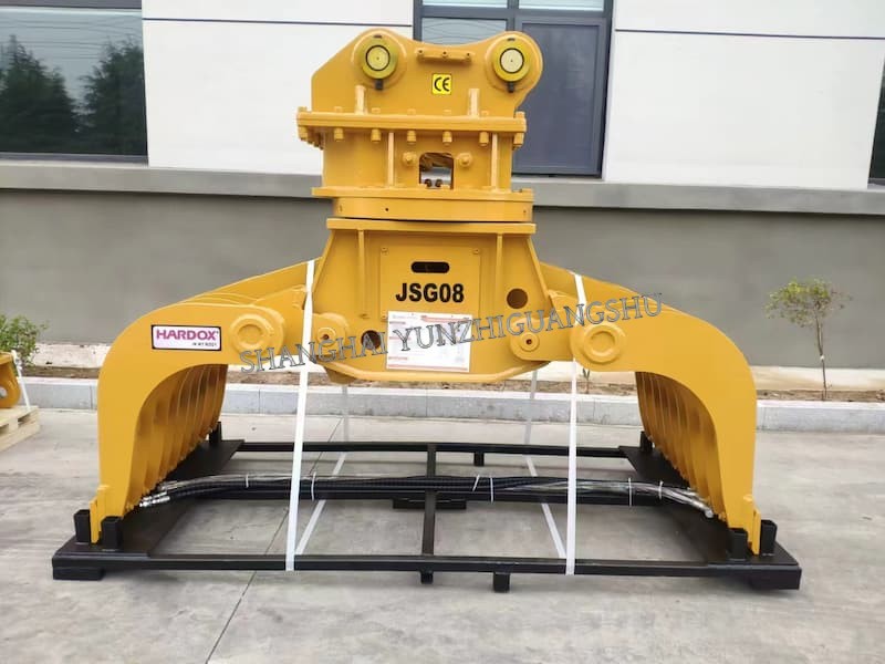 hydraulic sorting grab JSSG2200 for 18-26ton excavator on shown